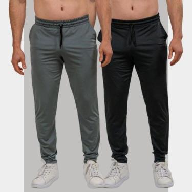 Imagem de Calça Esportiva Jogger Masculina Premium - Tecido Drifit com Alta Elas