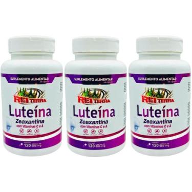 Imagem de Kit 3 Luteína E Zeaxantina 500mg 360 cápsulas - Rei Terra