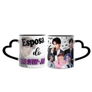 Imagem de Caneca BTS Esposa Do Park Ji-min - Lorraine Canecas, Preta Coração