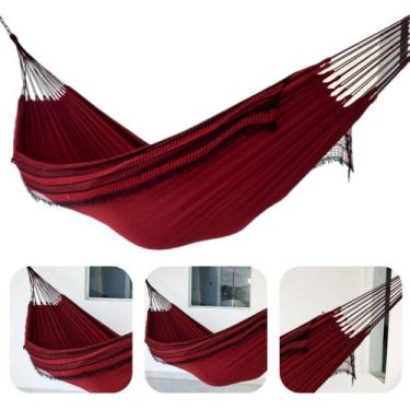 Imagem de Rede De Dormir Descanso Jeans Grande Casal Reforçada - Itens Casa Têxt