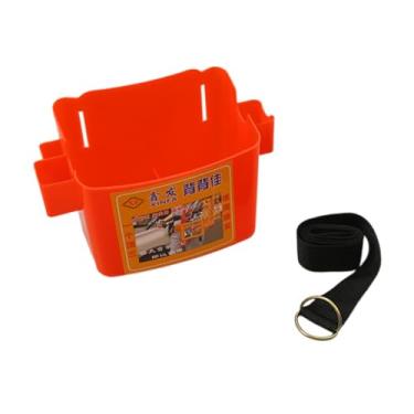 Imagem de Ｂｅｓｇａ Caixa de ferramentas de cintura, organizador de ferramentas, estojo de armazenamento, balde, com suporte para cinto para carpinteiros, homens, Vermelho