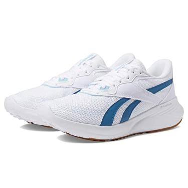 Imagem de Reebok Tênis de corrida feminino Energen Tech, Branco/Pérola Azul/Azul Aço, 9