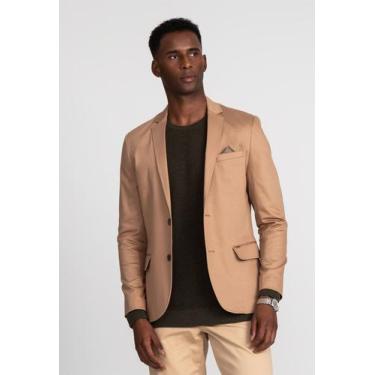 Imagem de Blazer Docthos Slim Sarja Liso, 037 nozes, 46