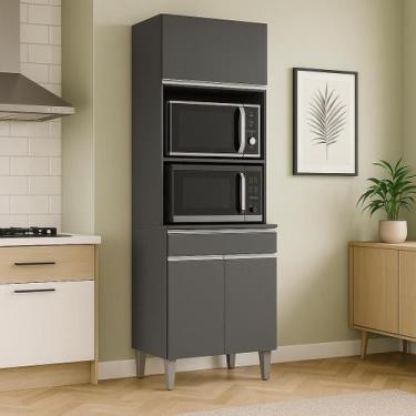 Imagem de Armário Torre Quente para Cozinha Andréia 61 cm Moderno e Compacto 3 P