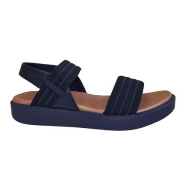 Imagem de Sandália Feminina USAFLEX de Couro e elástico AL0101, Preto, 36