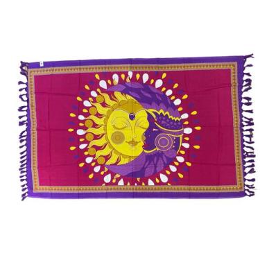 Imagem de Canga De Praia Estampas Moda Verão Sol e Lua C20 - Deeyaa Indiana, U, 