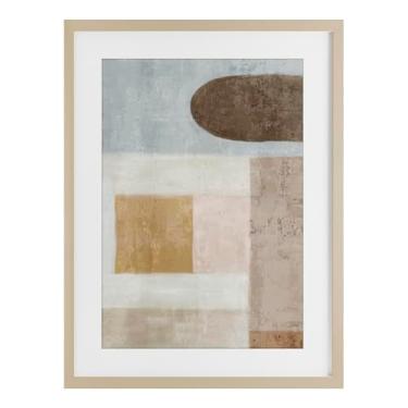 Imagem de Stupell Industries Impressão Emma Peal Emma Peal Emma Peal Subtle Drift in Neutrals Birch Framed Print Under Glass