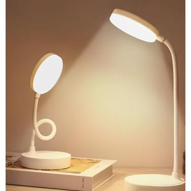 Imagem de Luminaria de Mesa Recarregável Touch Articulada 20 LEDS com Proteção Ocular Bivolt 3 Modos de Luz e Níveis de Intensidade para Estudos, Trabalho, Leitura, Descanso, Abajur De Cabeceira, Decoração
