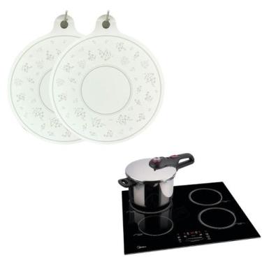 Imagem de Conjunto de Almofada de Silicone para Fogão de Indução 25cm 2 Peças - 