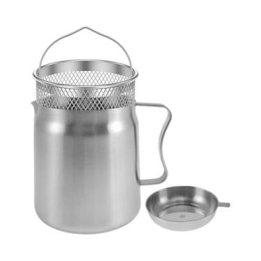 Imagem de Pote De Filtro De Óleo Em Aço Inoxidável 2L Com Cesto De Malha Fina Pa