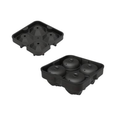 Imagem de Forma De Gelo Grande Em Silicone De Grau Alimentício Para Cubos De Gel