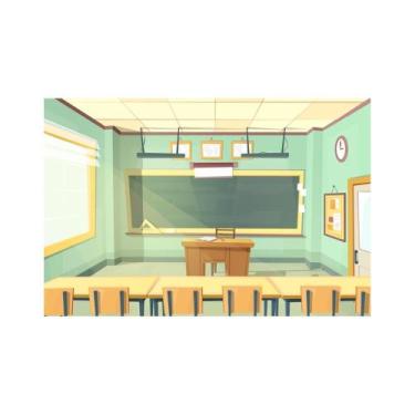 Imagem de Painel De Tecido Sublimado Sala De Aula Quadro Negro - Fabrika de Fest