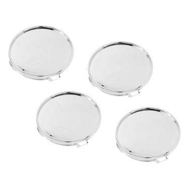 Imagem de Generic Tampa Central Roda, 4pcs de Pneus de Carro de Carro Centro de Tampa de Abdominais e Prova de Chuva de Metal para Modificação de Automóvel (Cromo banhado)