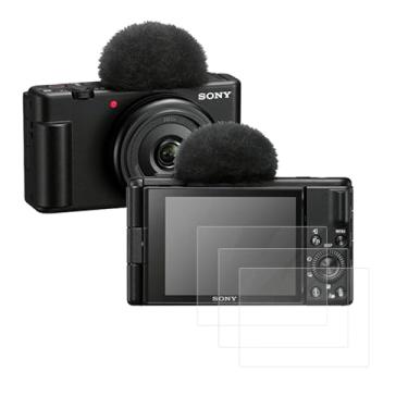Imagem de Futanwei Película protetora de tela Sony ZV-1F [pacote com 3] película de vidro temperado HD [antiimpressões digitais] [antiarranhões] [sem bolhas] [compatível com capas] compatível com câmera Vlog