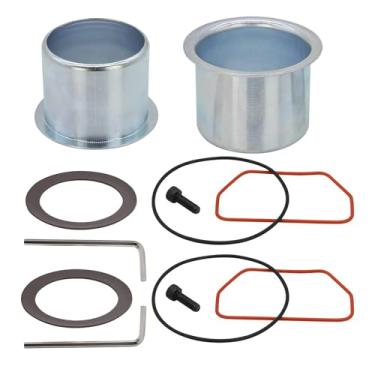 Imagem de Pacote com 2 unidades K-0650 Kit de manga cilíndrica e anel de compressão para Craftsman Porter Cable DeVilbiss Bombas isentas de óleo – serve para o modelo 165080 Inclui manga revestida D25837 e anel