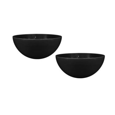 Imagem de Kit 2 Mini Bowl Preto 240Ml Plástico Premium