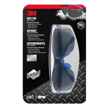Imagem de 3M Óculos Scotchgard Preto/Azul Antiembaçamento com Lente Cinza