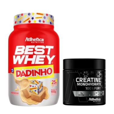 Imagem de Best Whey Concentrado 900g + Creatina 100g - Atlhetica Nutrition, DADI