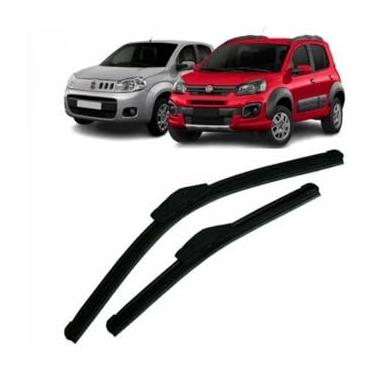 Imagem de TIGER AUTO KIT PALHETAS DE PARABRISA EM SILICONE PREMIUM, COMPATÍVEL FIAT UNO 2011 A 2016, INSTALAÇÃO FÁCIL E LIMPEZA EFICIENTE