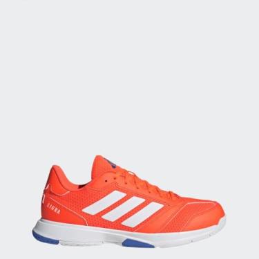 Imagem de adidas Tênis masculino Ligra 8 Indoor, Branco/Branco/Azul royal brilhante, 41