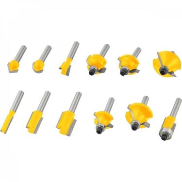 Imagem de Fresas para Tupia Jogo com 12 Peças de 6mm - 9ZP - EDA