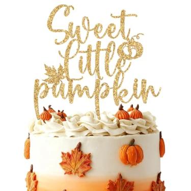 Imagem de Sweet Little Pumpkin Cake Topper, Pumpkin Oh Baby, Fall Baby Shower Cake Decor, Autumn Thanksgiving Theme Boys Girls Baby Shower Gender Reveal Birthday Party Decorations