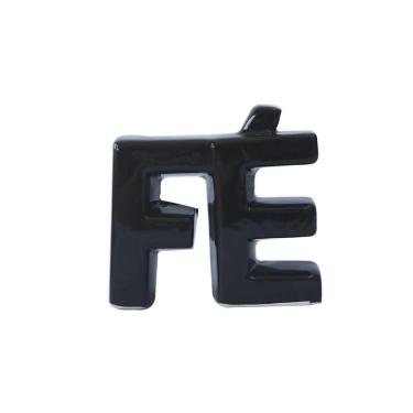 Imagem de Enfeite Decorativo De Cerâmica Com a Frase Fé 7x9cm