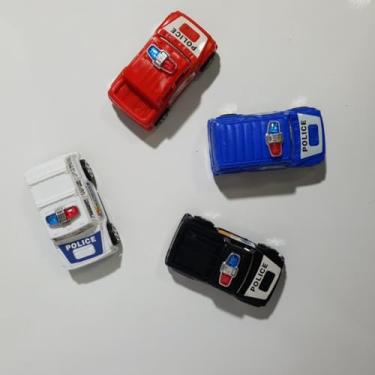 Imagem de Conjunto de 4 Carrinhos de Polícia – Brinquedo Infantil para Crianças a Partir de 4 Anos