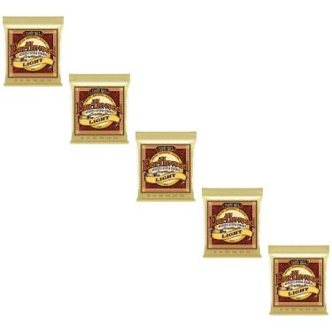 Imagem de Kit 5 Encordoamento Violão Aço 011 Ernie Ball Earthwood Tensão Leve