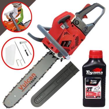 Imagem de Motosserra Motorsserra Profissional Vulcan VSL550P À Gasolina 2T 55cc 