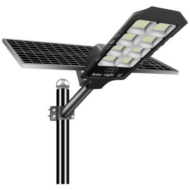Imagem de Luminária Solar Externa 600W a Prova d IP66 com Controle Remoto, COORHEIX, Preto