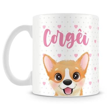 Imagem de Caneca Personalizada Filhotes de Corgêi - Porcelana Brilhante - Amo Ca