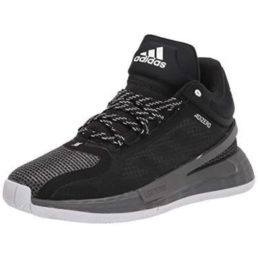 Imagem de adidas Tênis de basquete unissex adulto D Rose 11, Preto/escarlate/cinza, 45