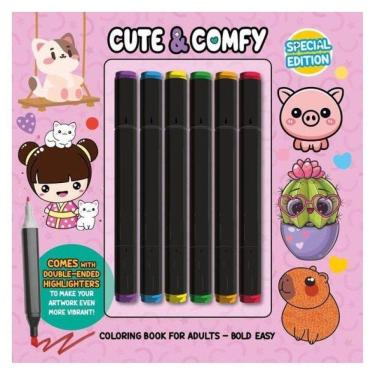 Imagem de Cute & Comfy Coloring Book For Adults - Special Edition - Livro De Colorir Adulto