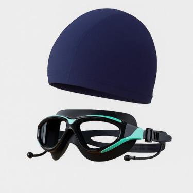 Imagem de Kit óculos de natação+touca adulto-premium profissional-nero - ALÍKI, 