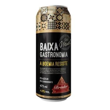 Imagem de Cerveja Lager Baixa Gastronomia 473ml  Puro Malte, Leve e Refrescante,