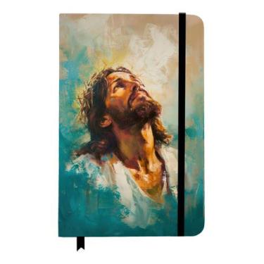 Imagem de Caderno Sketchbook Folhas em Branco P/ Estudo Bíblia Jesus Cristo - Dz