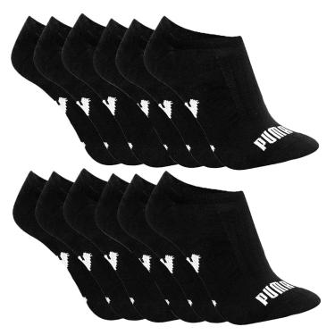 Imagem de Kit 12 Pares de Meia Puma Sapatilha Esportiva