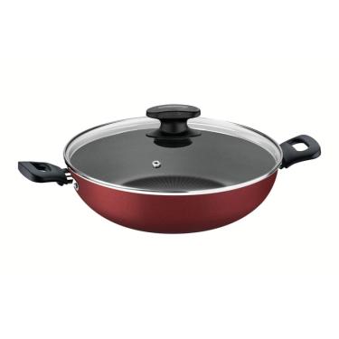 Imagem de Panela Wok Tramontina Loreto Antiaderente Vermelho 28cm