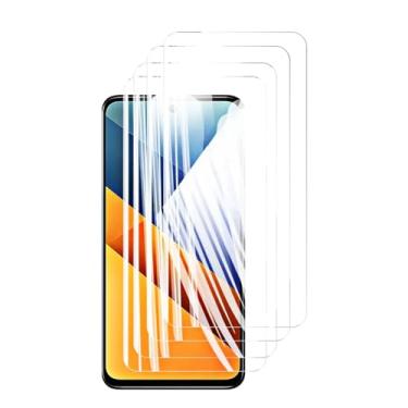 Imagem de Protetor de tela para Xiaomi Poco M6 4G, 4 unidades, vidro temperado, cristal de alumínio de alta qualidade, antirriscos, compatível com impressão digital de 6,79" (HD)