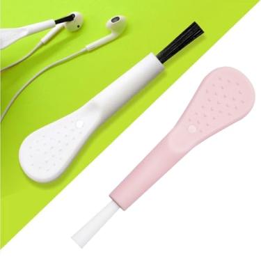 Imagem de Conjunto de mini escovas de limpeza de plástico - 3 peças de esfregão pequeno para detalhe de lacuna da pia do teclado