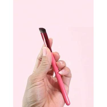 Imagem de Pincel angular para sobrancelhas, multifunções, quadrado, ultrafino, sobrancelha, presente de aniversário e Natal