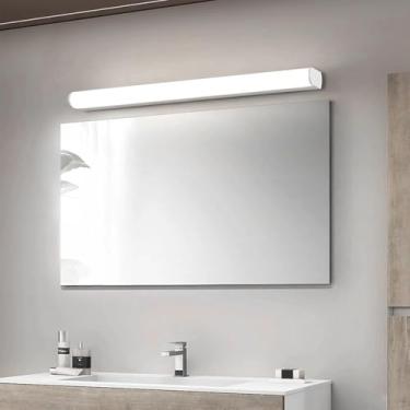 Imagem de GZZBMY Luz de espelho LED Arandelas de parede de banheiro Lâmpada de parede de alumínio à prova d'água Iluminação de imagem Banheiro Iluminação de parede Sala de estar Quarto Escada Penteadeira (Luz