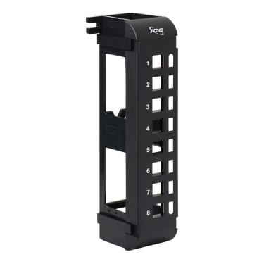 Imagem de Patch Panel ICC IC107BP8VB de 8 portas com suporte de montagem na parede