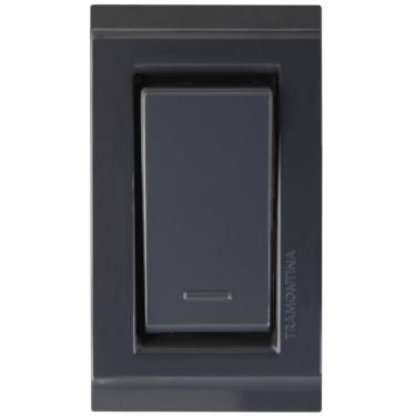 Imagem de Conjunto para Movel 1 Interruptor Simples 10 A Tramontina Liz Grafite