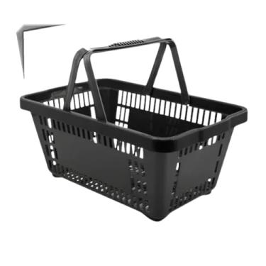 Imagem de Cesta Plástica de Supermercado 16L Reforçada – Suporta até 10kg, Ideal para Lojas, Mercearias e Padarias