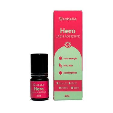 Imagem de Cola para Cílios Fio a Fio e Volume Russo Sobelle Hero 3ml