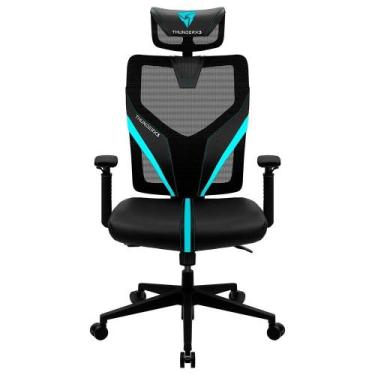 Imagem de Cadeira ThunderX3 Ergonomic Yama1, Black/Cyan - 69674