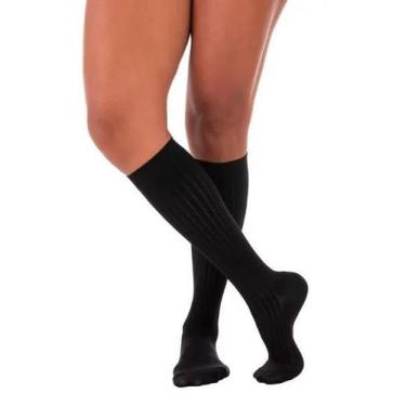 Imagem de Meia Venosan panturrilha Supportline Soft Ad 18-22 Mmhg, P, Preto