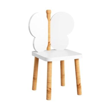 Imagem de Cadeirinha Infantil de Madeira Coleção Hora de Brincar Divicar, Cadeira Premium em MDF e Madeira Maciça, Pintura UV Atóxica para Quarto e Brinquedoteca